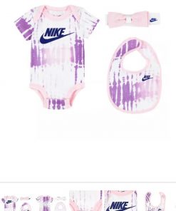 Infant girl's nike 3 piece onesie set