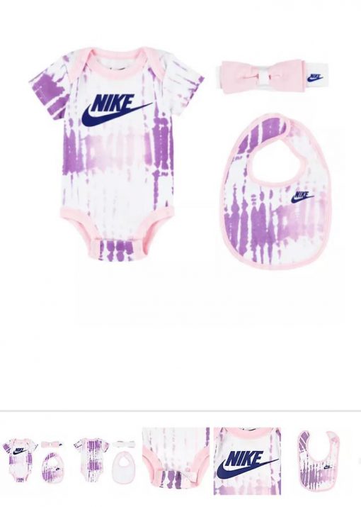 Infant girl's nike 3 piece onesie set