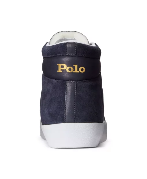 Men's Polo By Ralph Lauren Court Vulc Mid Suede Sneaker