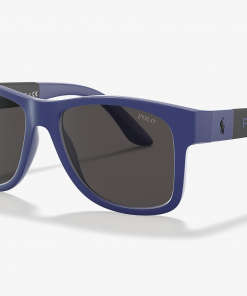 Polo Ralph Lauren Matte Royal Blue - Dark Grey Sunglasses PH4162 54