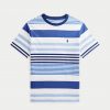 Polo Boys Blue-White Striped T-Shirt X-Large