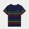 Polo Boys Rainbow Striped T-Shirt Size 7