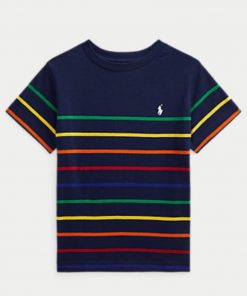 Polo Boys Rainbow Striped T-Shirt Size 7