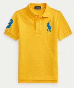 Polo by Ralph Lauren Big Pony Boys Yellow Short Sleeve Shirt