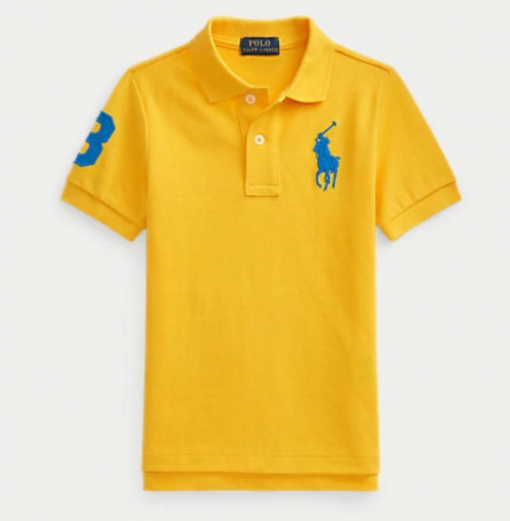 Polo by Ralph Lauren Big Pony Boys Yellow Short Sleeve Shirt