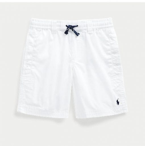 Polo by Ralph Lauren White Chino Drawstring Shorts